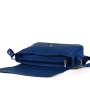 luxusní italské kožené kabelky crossbody americana modré