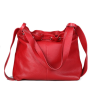 moderní kožené kabelky a batohy 2v 1 červená Parma