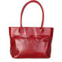 kvalitní dámské italské kožené kabelky červené verina