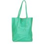 praktické kožené kabelky shopperky marieta zelené