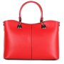 kvalitní dámské červené kožené kabelky pamela