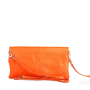malé luxusní kožené kabelky oranžové z mekke kuze viola