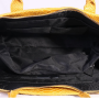 zluté dámské prostorné kožené kabelky na rameno bernardeta