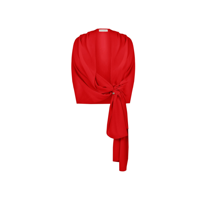 dámský šátek na šaty červený Rinascimento 1000615844067