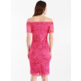 Dámské růžové šaty s volány Rinascimento 1000651409473 M