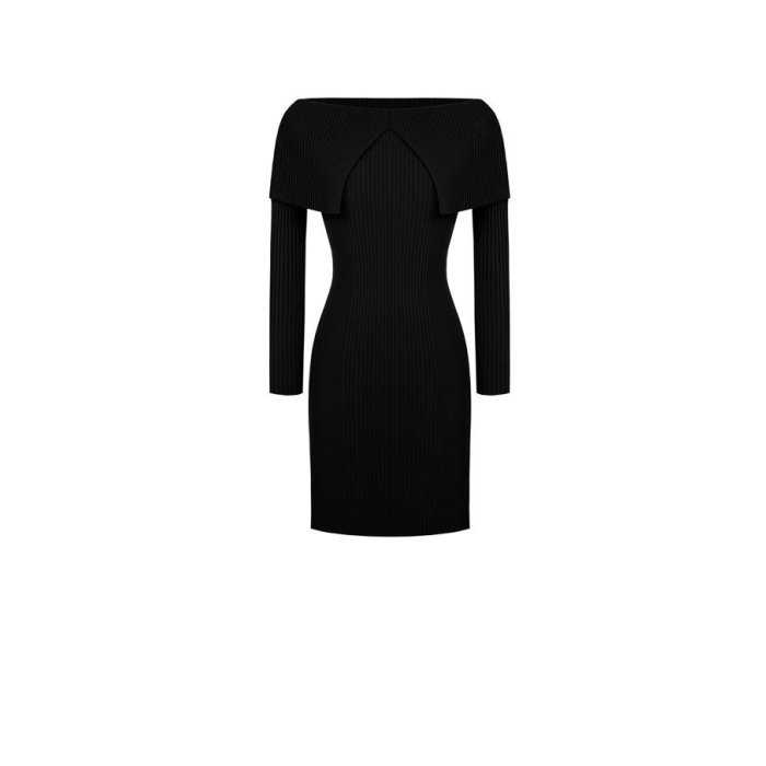 Dámské kvalitní černé šaty Rinascimento 1000639058396