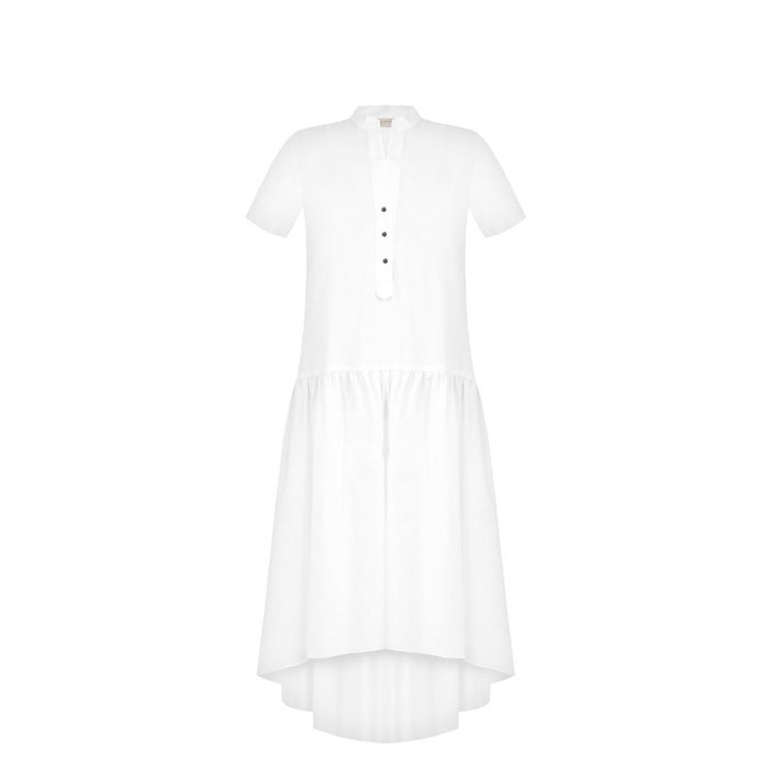 Kvalitní dámske bíle šaty na dovolenou 1000647456283