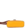 Italské dámské kožené kabelky  Vera Pelle žluté s hnědou Pandora