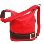 dámské kožené kabelky přes rameno alena červené