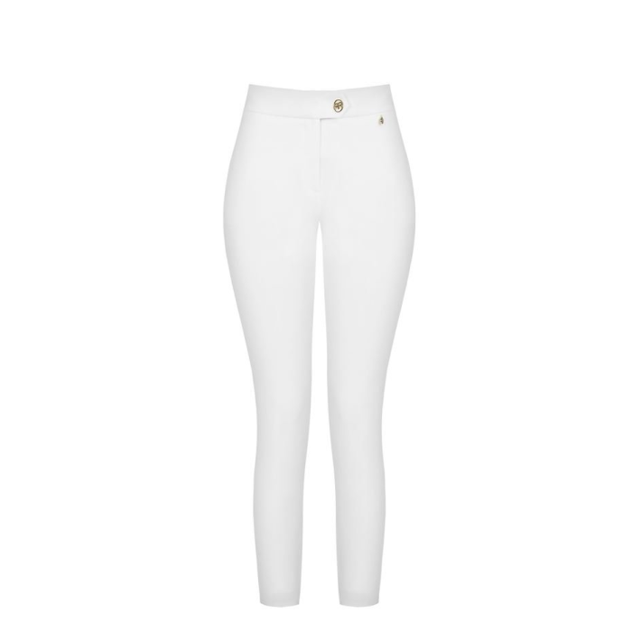 Dámské byznys kalhoty bílé Rinascimento CFC80102424003