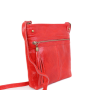 moderní kožené kabelky crossbody z Itálie Filomena červená