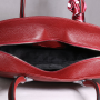 kožené kabelky ke kabátu červené sonia