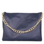 kvalitní dámské kožené kabelky na rameno modré petra